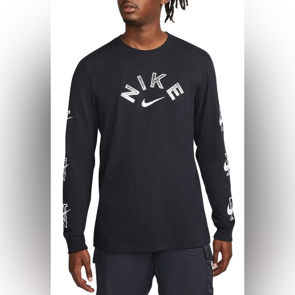 Nike Men’s Sportswear Long Sleeve T-Shirt - Picture 1 of 7